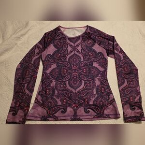 Athleta Purple and Pink Long Sleeve Tee
